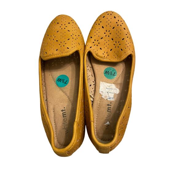CLIFFS by WHITE MOUNTAIN PAULA GOLDEN MUSTARD 7.5 Pointed Toe Ballet Flats - Picture 1 of 4